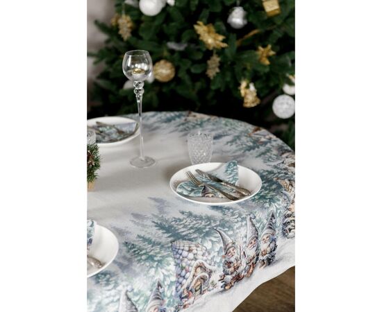 Скатерть Прованс гобеленовая Сказочные гномы овал 135х240 см (038463), изображение 7 Скатерть Прованс гобеленовая Сказочные гномы овал 135х240 см (038463), изображение 7