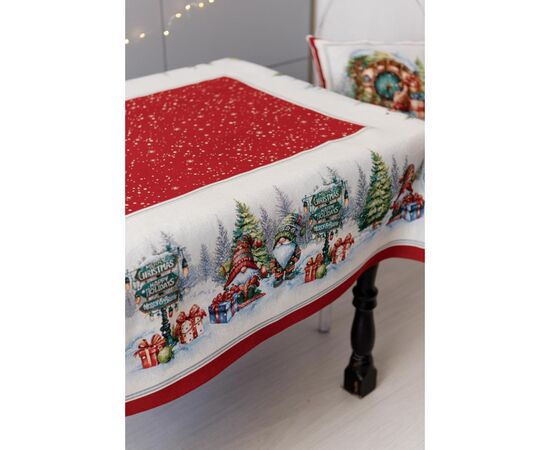 Скатерть Прованс гобеленовая Рождественский костер 135х140 см (037398), изображение 7 Скатерть Прованс гобеленовая Рождественский костер 135х140 см (037398), изображение 7