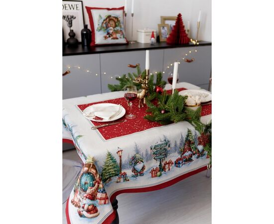 Скатерть Прованс гобеленовая Рождественский костер 135х180 см (037399), изображение 12 Скатерть Прованс гобеленовая Рождественский костер 135х180 см (037399), изображение 12