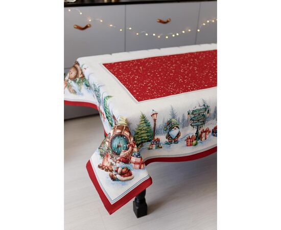 Скатерть Прованс гобеленовая Рождественский костер 135х300 см (037406), изображение 6 Скатерть Прованс гобеленовая Рождественский костер 135х300 см (037406), изображение 6