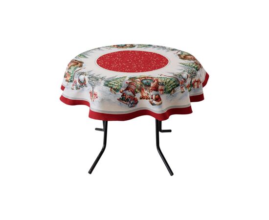 Скатерть Прованс гобеленовая Рождественский костер Dх140 см (037410), изображение 8 Скатерть Прованс гобеленовая Рождественский костер Dх140 см (037410), изображение 8