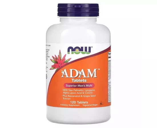 Мультивитамин Now Foods Супер Мультивитамины для Мужчин, Adam, Superior Men''s Multi, 120 таб (NOW-03876)