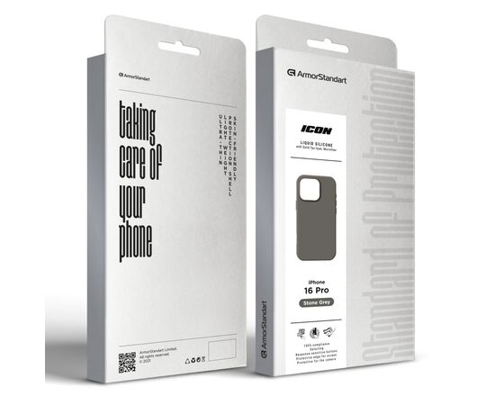Чехол для мобильного телефона Armorstandart ICON2 Case Apple iPhone 16 Pro Stone Grey (ARM81301), изображение 2