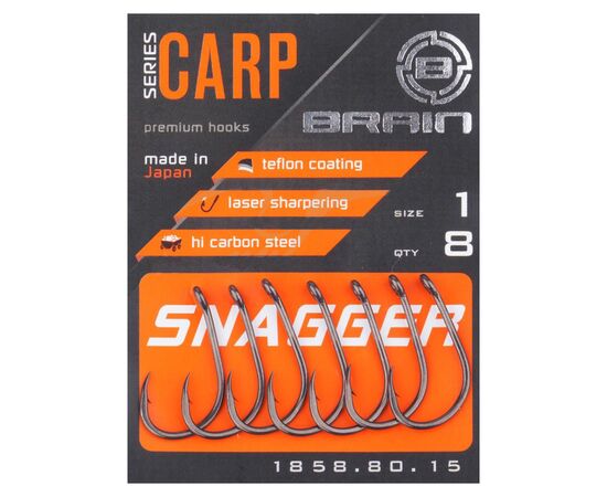 Крючок Brain Snagger 01 (8 шт/уп) (1858.80.15), изображение 2 Крючок Brain Snagger 01 (8 шт/уп) (1858.80.15), изображение 2