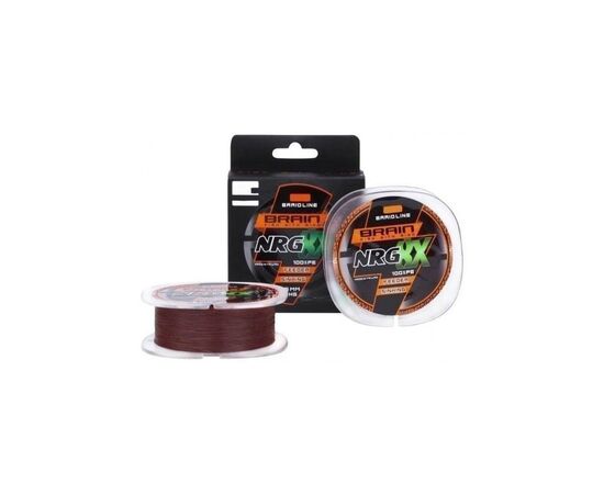 Шнур Brain NRG 8X sinking 200m 7.2kg brown 0.08mm (1858.20.87)