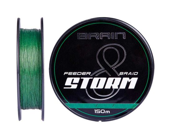 Шнур Brain Storm 8X 150m 0.08mm 11lb/4.8kg Green (1858.51.69)