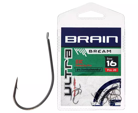 Крючок Brain Ultra Bream 16 (20шт/уп) (1858.52.56)