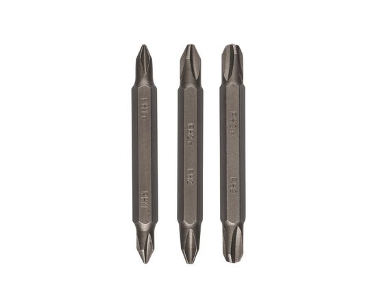 Набор бит Bosch двухсторонние PH/PH 1/2/3, 60мм, 3шт (2.609.255.961), изображение 2 Набор бит Bosch двухсторонние PH/PH 1/2/3, 60мм, 3шт (2.609.255.961), изображение 2