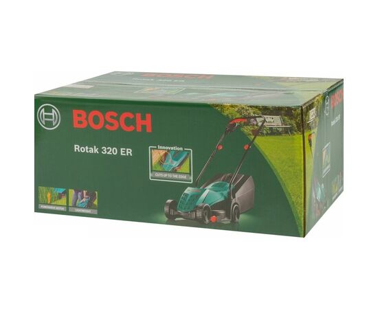 Газонокосарка Bosch Rotak 320 1200Вт, 32см, 31л, 20-60мм (0.600.8A6.00A), зображення 4