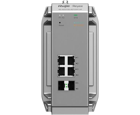 Коммутатор сетевой Ruijie Networks RG-NIS3100-4GT2SFP-HP, изображение 4 Коммутатор сетевой Ruijie Networks RG-NIS3100-4GT2SFP-HP, изображение 4