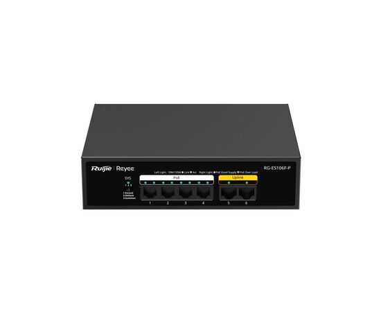 Комутатор мережевий Ruijie Networks RG-ES106F-P