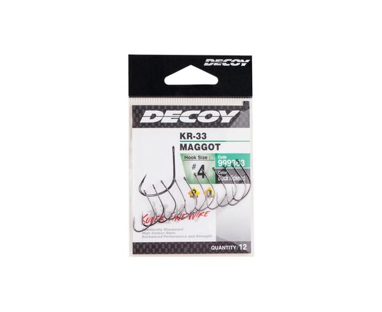 Крючок Decoy KR-33 Maggot 10 (14 шт/уп) (1562.05.41), изображение 2 Крючок Decoy KR-33 Maggot 10 (14 шт/уп) (1562.05.41), изображение 2