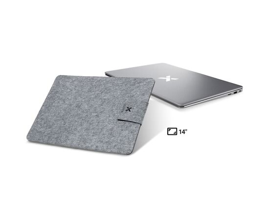 Чехол для ноутбука Vinga 14" NSF140 Gray (NSF140GY), изображение 4 Чехол для ноутбука Vinga 14" NSF140 Gray (NSF140GY), изображение 4