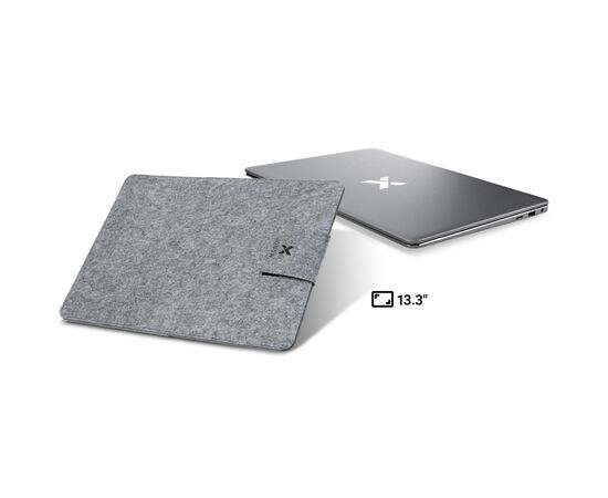 Чехол для ноутбука Vinga 13" NSF130 Gray (NSF130GY), изображение 4 Чехол для ноутбука Vinga 13" NSF130 Gray (NSF130GY), изображение 4