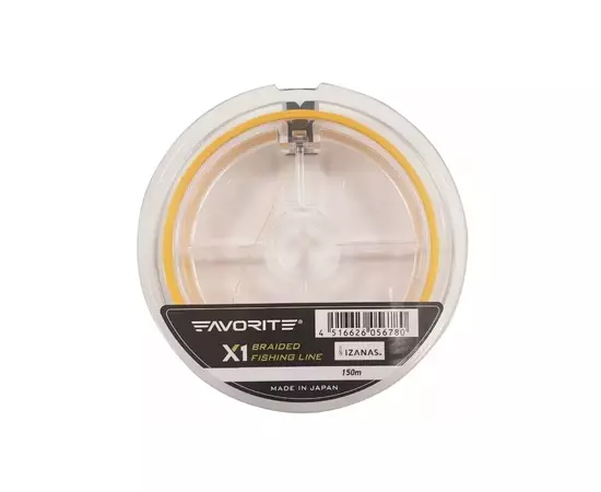 Шнур Favorite X1 PE 4x 150m 1.2/0.185mm 20lb/9.5kg Orange (1693.11.21), изображение 2 Шнур Favorite X1 PE 4x 150m 1.2/0.185mm 20lb/9.5kg Orange (1693.11.21), изображение 2