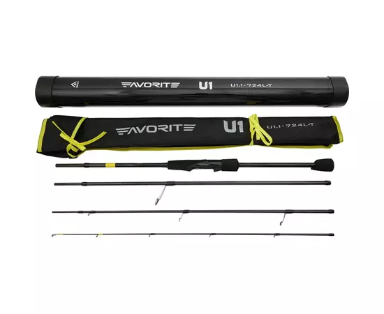 Удилище Favorite U1 724L-T 2.18m 3-12g Fast (4 част.) (1693.07.74), изображение 5 Удилище Favorite U1 724L-T 2.18m 3-12g Fast (4 част.) (1693.07.74), изображение 5