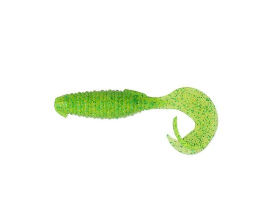 Силикон рыболовный Keitech Flapper Grub 4" (7 шт/упак) ц:424 lime chartreuse (1551.09.52)