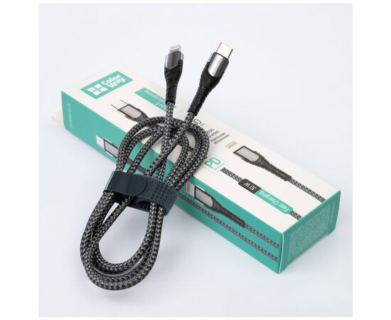 Дата кабель USB-C to Lightning 1.0m ColorWay (CW-CBPDCL033-GR), изображение 9 Дата кабель USB-C to Lightning 1.0m ColorWay (CW-CBPDCL033-GR), изображение 9