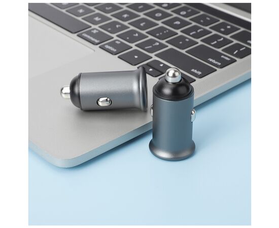 Зарядное устройство ColorWay 2USB Car (Type-C PD20W + USB QC3.0 ) (38W) Gray (CW-CHA029PD-GR), изображение 5 Зарядное устройство ColorWay 2USB Car (Type-C PD20W + USB QC3.0 ) (38W) Gray (CW-CHA029PD-GR), изображение 5