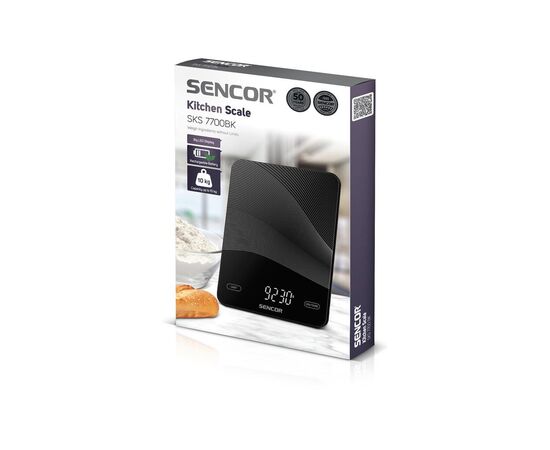 Весы кухонные Sencor SKS7700BK, изображение 4 Весы кухонные Sencor SKS7700BK, изображение 4