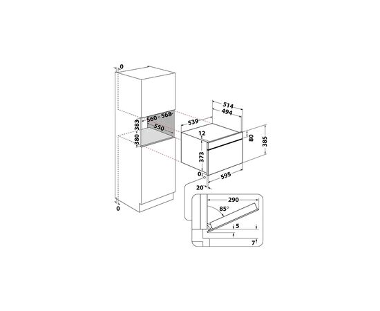 Микроволновая печь Whirlpool AMW731IX, изображение 6 Микроволновая печь Whirlpool AMW731IX, изображение 6