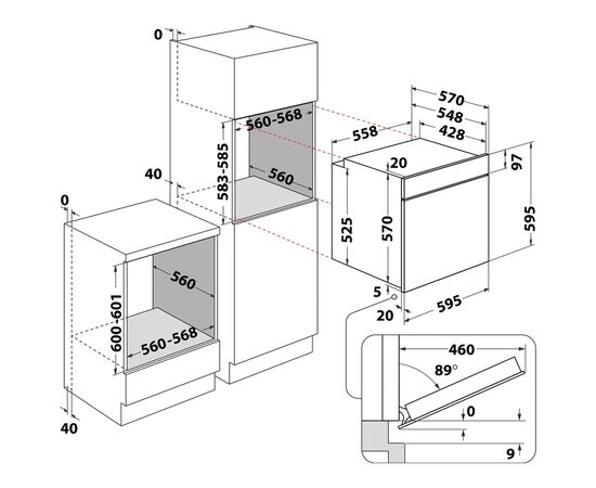 Духова шафа Whirlpool OMK58HU1X, зображення 12 Духова шафа Whirlpool OMK58HU1X, зображення 12