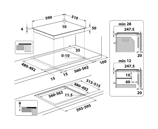 Варочная поверхность Whirlpool WB S0060 NE (WBS0060NE), изображение 10 Варочная поверхность Whirlpool WB S0060 NE (WBS0060NE), изображение 10