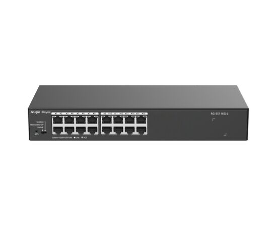 Коммутатор сетевой Ruijie Networks RG-ES116G-L, изображение 2 Коммутатор сетевой Ruijie Networks RG-ES116G-L, изображение 2