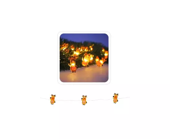 Гирлянда Chomik Струна Олень 2.2 м 20 LED Теплый белый (5900779854161), изображение 3 Гирлянда Chomik Струна Олень 2.2 м 20 LED Теплый белый (5900779854161), изображение 3