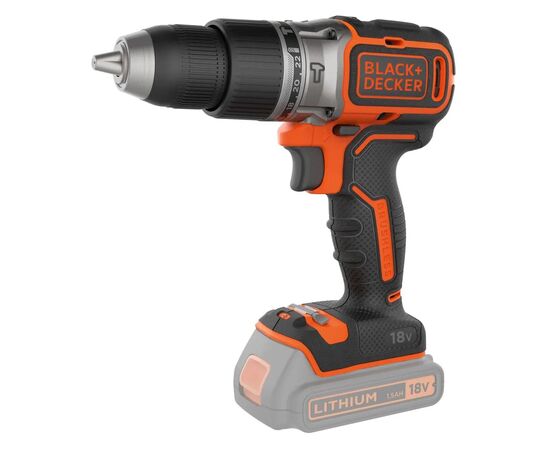 Шуруповерт Black&Decker ударный 18 В, 52 Нм (без АКБ та ЗУ) (BL188N), изображение 2 Шуруповерт Black&Decker ударный 18 В, 52 Нм (без АКБ та ЗУ) (BL188N), изображение 2