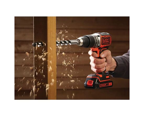 Шуруповерт Black&Decker ударный 18 В, 52 Нм (без АКБ та ЗУ) (BL188N), изображение 3 Шуруповерт Black&Decker ударный 18 В, 52 Нм (без АКБ та ЗУ) (BL188N), изображение 3