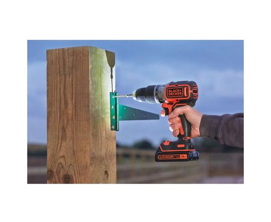 Шуруповерт Black&Decker ударный 18 В, 52 Нм (без АКБ та ЗУ) (BL188N), изображение 5 Шуруповерт Black&Decker ударный 18 В, 52 Нм (без АКБ та ЗУ) (BL188N), изображение 5