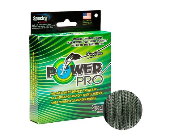 Шнур Power Pro Moss Green 275m 0.19mm 28.6lb/13.0kg (2266.74.63)