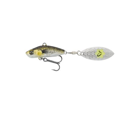 Блесна Savage Gear 3D Sticklebait Tailspin 73mm 13.0g Green Silver Ayu (1854.43.95)