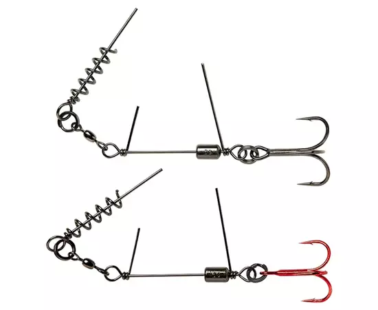 Оснастка Savage Gear SS Corkscrew Stinger 3G 1X 1/0 35kg Red + BN (2 шт/уп) (1854.17.86)