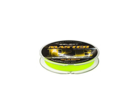 Шнур Select Master PE 150m салатовый 0.08мм 11кг (1870.01.50), изображение 2 Шнур Select Master PE 150m салатовый 0.08мм 11кг (1870.01.50), изображение 2