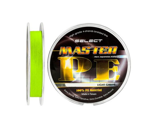 Шнур Select Master PE 150m салатовый 0.12мм 15кг (1870.01.52)