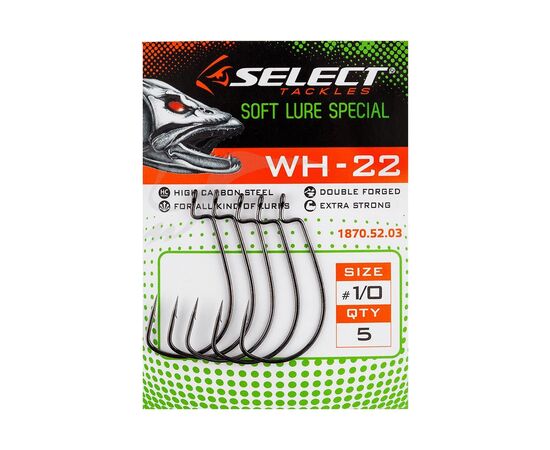 Гачок Select WH-22 1/0 (5 шт/уп) (1870.52.03), зображення 2