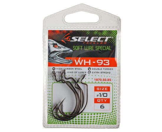 Крючок Select WH-93 8/0 (3 шт/уп) (1870.52.17), изображение 2 Крючок Select WH-93 8/0 (3 шт/уп) (1870.52.17), изображение 2
