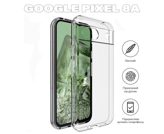 Чехол для мобильного телефона BeCover Google Pixel 8a Transparancy (711662), изображение 5