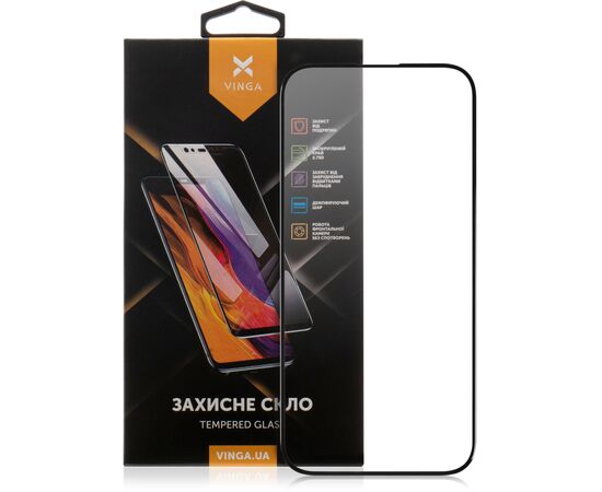 Стекло защитное Vinga Apple iPhone 16 (VGIP16)