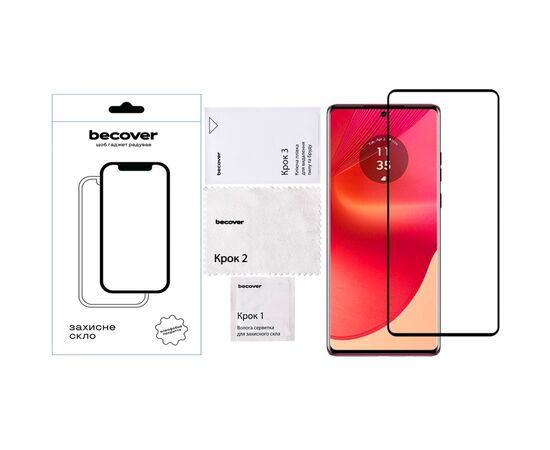 Стекло защитное BeCover HMD Fusion Black (712503), изображение 4 Стекло защитное BeCover HMD Fusion Black (712503), изображение 4