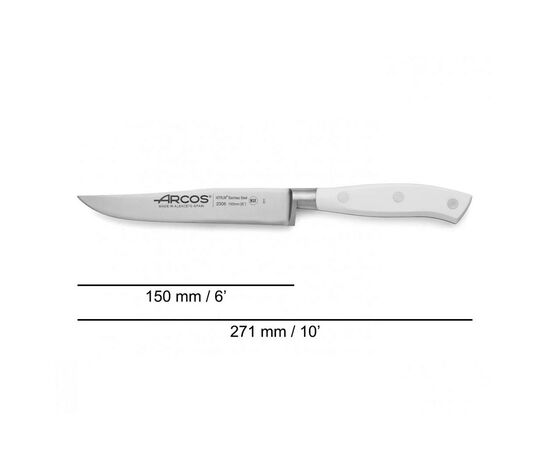 Кухонний ніж Arcos Riviera 150 мм White (230624), зображення 2 Кухонний ніж Arcos Riviera 150 мм White (230624), зображення 2