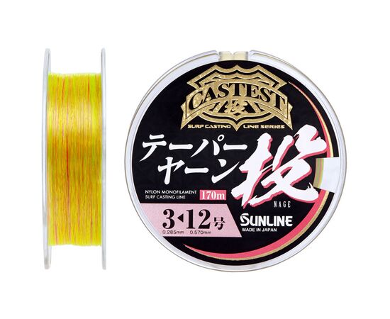 Волосінь Sunline Castest Tapered 170m конусна 0.285-0.570mm 6.0kg (1658.10.55)