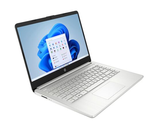 Ноутбук HP HP 14s-dq5007ua 14" FHD IPS, 250n/i3-1215U (4.4)/8Gb/SSD512Gb/Intel UHD/DOS/Сріблястий (6J314EA), зображення 2