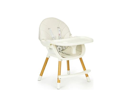 Стульчик для кормления Ecotoys 2 в 1 SMART Beige (HA-004 BEIGE), изображение 5 Стульчик для кормления Ecotoys 2 в 1 SMART Beige (HA-004 BEIGE), изображение 5