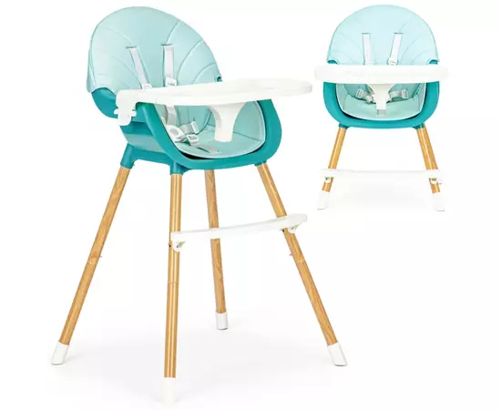 Стульчик для кормления Ecotoys 2 в 1 SMART Blue (HA-004 BLUE)