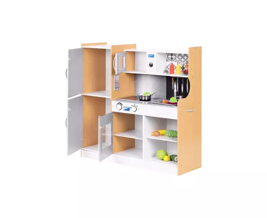 Игровой набор Ecotoys деревянная детская кухня MOOD со звуковыми и световыми эффектами (TL053001), изображение 2 Игровой набор Ecotoys деревянная детская кухня MOOD со звуковыми и световыми эффектами (TL053001), изображение 2