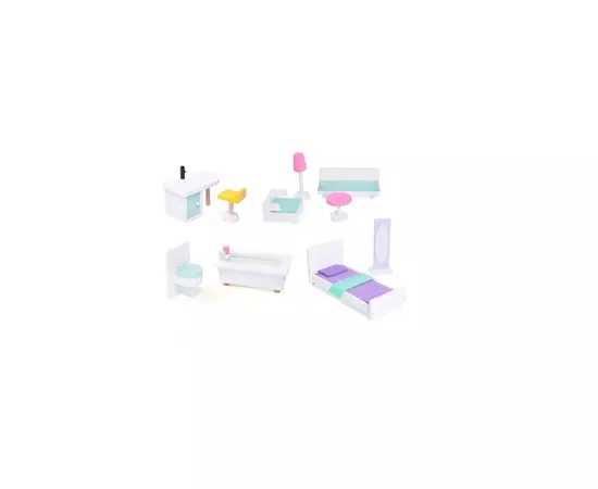 Игровой набор Ecotoys Кукольный дом WOW (4128), изображение 6 Игровой набор Ecotoys Кукольный дом WOW (4128), изображение 6