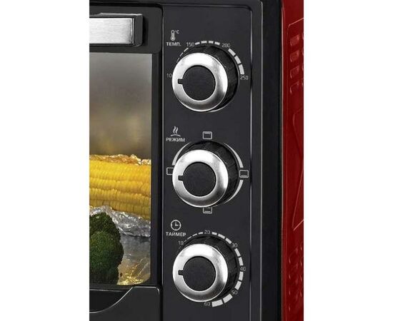Электропечь Liberton LEO-380 Red, изображение 2 Электропечь Liberton LEO-380 Red, изображение 2